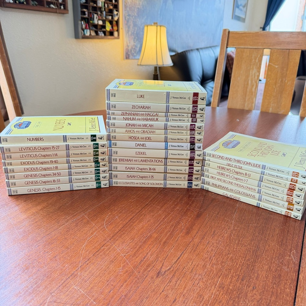Lot of 28 J. Vernon McGee Thru the Bible Commentary Series Spiritual Pastoral